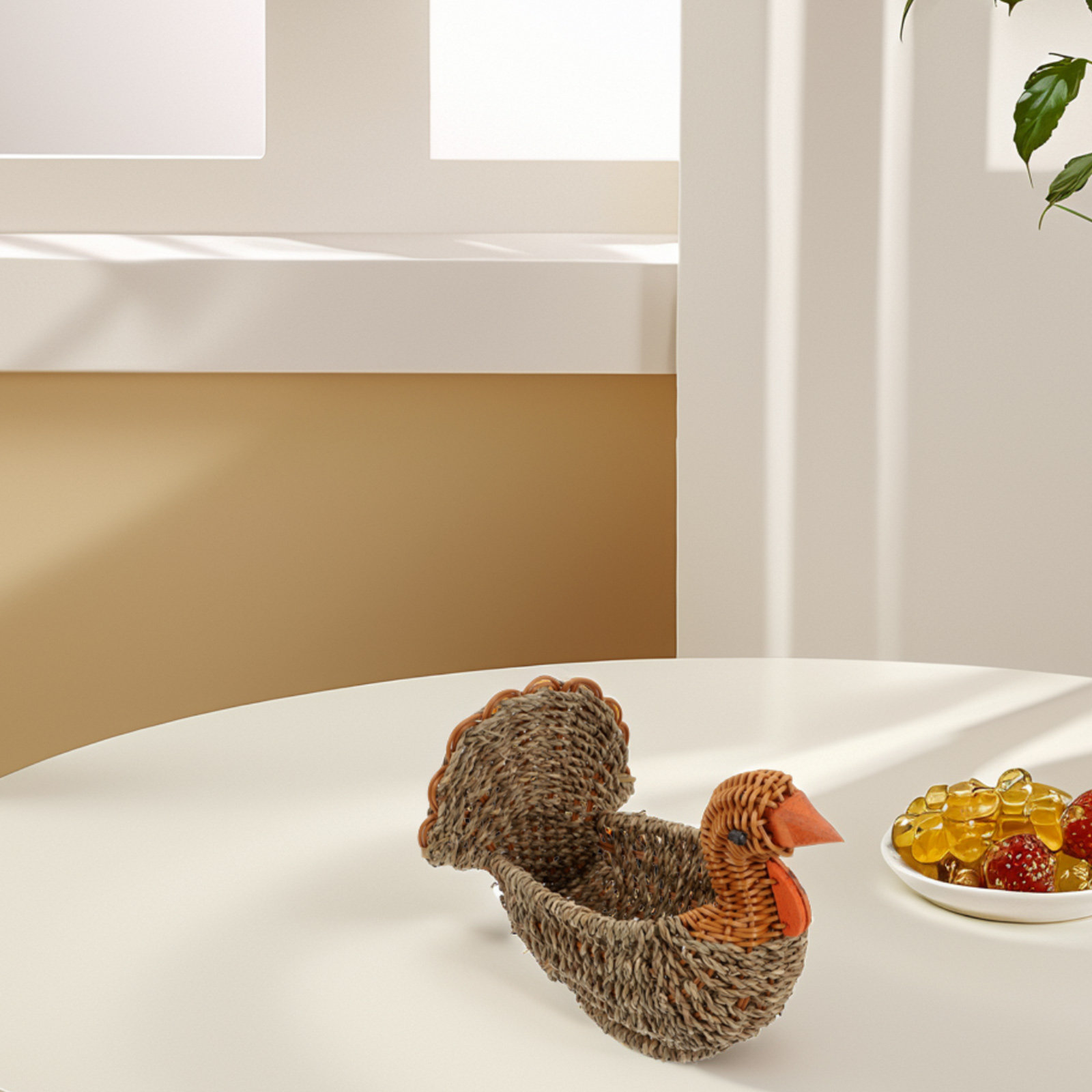 سلة تخزين منسوجة على شكل تركيا - مراجعة Dried Fruit وسعره